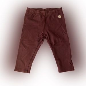 Brushed lined leggings lindex baby in maroon/plum